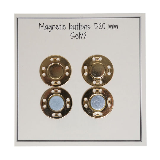 Bottoni magnetici - 20 mm - Go Handmade