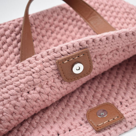 

Ribbon Shopper con il fondo di pelle – Piccola
2