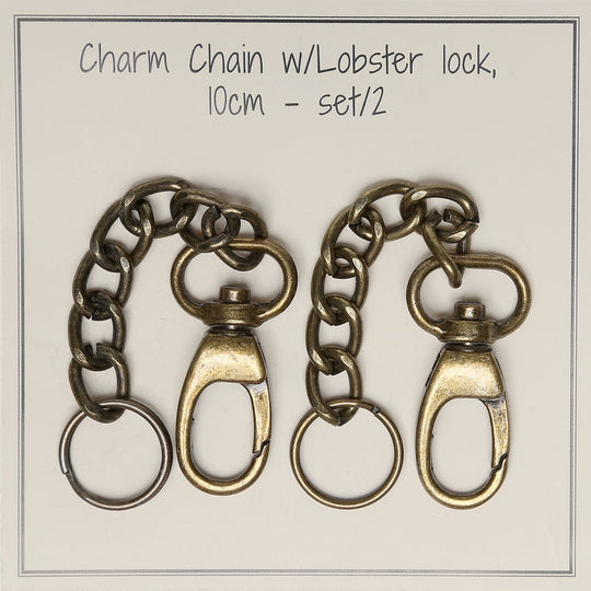 Catena charm con moschettone - 10 cm - Go Handmade