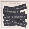 

10 Etichette - Handmade - Nero con cuori - Go Handmade
1