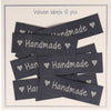 

10 Etichette - Handmade - Nero con cuori - Go Handmade
1