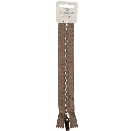 

Cerniera lampo metallica - Beige - Go Handmade
1