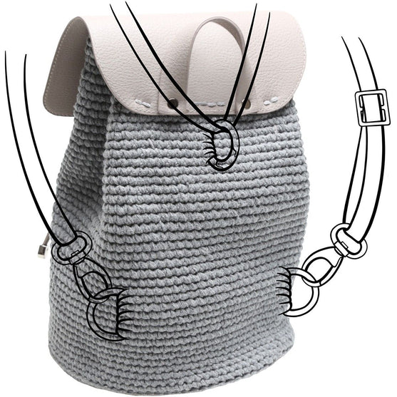 

Chiusura per borsa con bottone magnetico - Black/Silver - Go Handmade
8