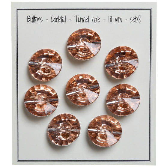 

Bottoni Cocktail con foro passante - 18 mm - Go Handmade
1