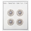 

Bottoni in perla con pietra - Dorato - Diverse dimensioni - Go Handmade
1