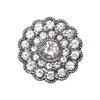 

Bottoni Bling - Pietre piccole - Argentato - 4 pz. - Go Handmade
1