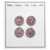 

Bottoni Bling - Pietre piccole - Rosa - 4 pz. - Go Handmade
3
