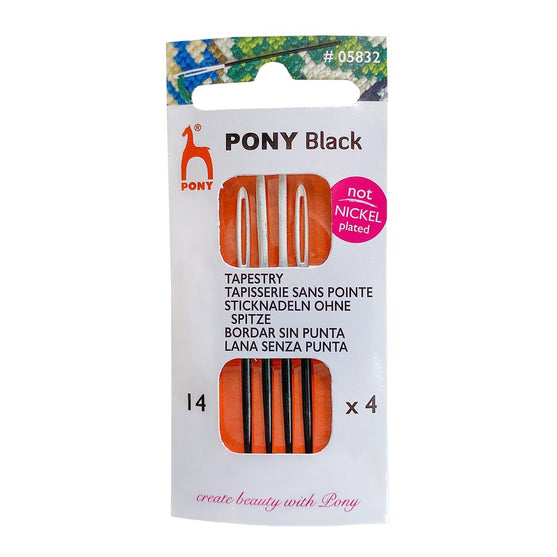 

Aghi da lana con punta arrotondata - Neri & Bianchi - Tg. 14 - Pony
1