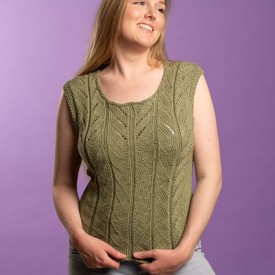 Eva - Top estivo in Rainbow Bamboo