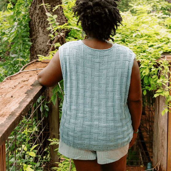 

Calme Top - Top Senza Maniche in Tessuto a Cesto
3