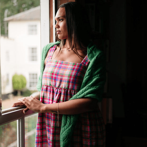 

Hiedra Shawl - Scialle con motivo a foglie
6