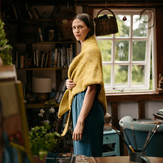 

Heart of Gold - Scialle triangolare strutturato
3