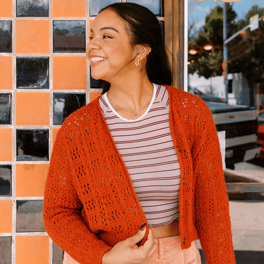 Timanfaya - Cardigan traforato