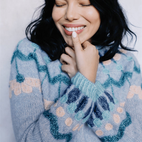 

Whim - Maglione con lavorazione a colori
1