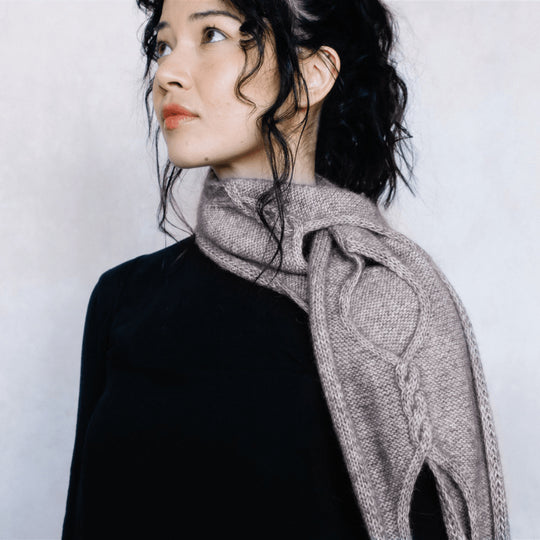 Isley - Sciarpa traforata con trecce