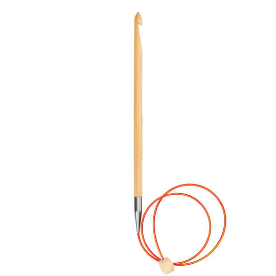 Uncinetto tunisino in bamboo con cavo - 50 cm - Hobbii