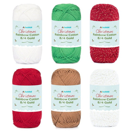 

Rainbow Cotton 8/4 Christmas Gold Color Pack (Edizione Limitata) - Hobbii
1