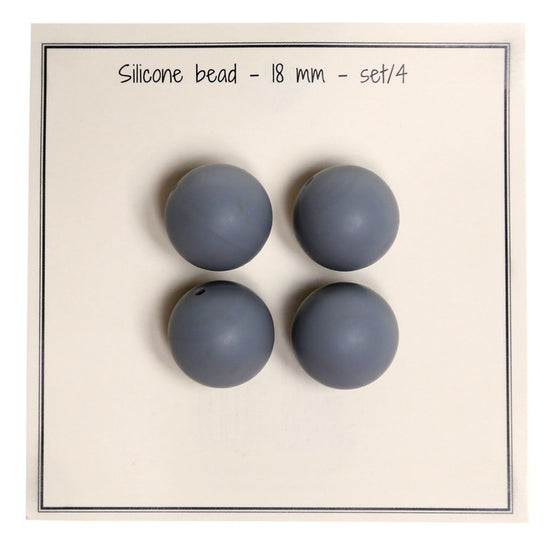 

Perle in silicone - Ø 18 mm - 4 pz. - Go Handmade
1