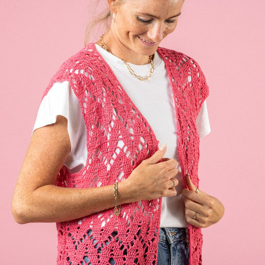 Leaf Me On - Gilet - Pink Collection