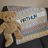 

Lullaby Name Mosaic - Copertina per neonato personalizzata
1