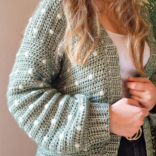 Cotton Candy Dot - Cardigan