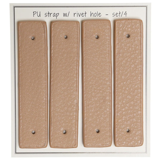 Manici per cesto - 8,5 x 1,8 cm - Attacco con rivetti - 4 pz - Go Handmade