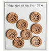 

Bottoni di legno - Round Groove - a puntini - 8 pezzi - Go Handmade
1