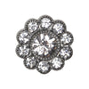 

Bottoni Bling - Pietre grandi - Argentato - 4 pz. - Go Handmade
1