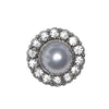 

Bottoni in perla con pietra - Argentato - Diverse dimensioni - Go Handmade
2