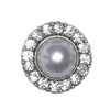 

Bottoni in perla con pietra - Argentato - Diverse dimensioni - Go Handmade
3
