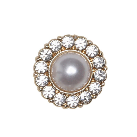 

Bottoni in perla con pietra - Dorato - Diverse dimensioni - Go Handmade
2