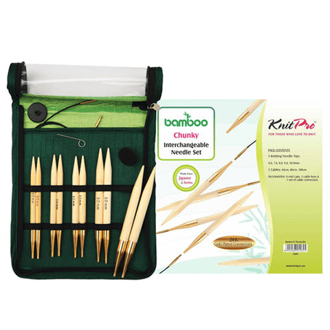 Bamboo - Ferri circolari intercambiabili - Ferri grossi - KnitPro
