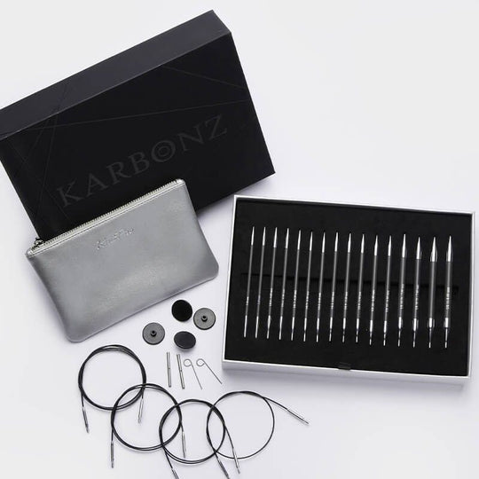 Set di ferri circolari intercambiabili Karbonz - KnitPro