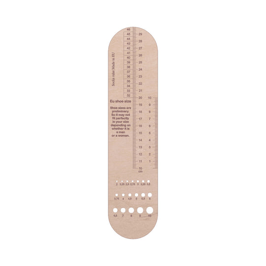 Righello per calze con calibro - Villy Jensen