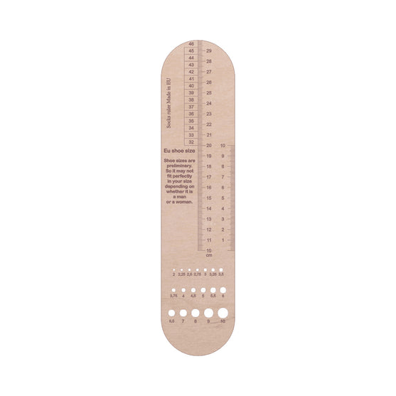 

Righello per calze con calibro - Villy Jensen
1
