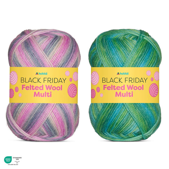 Black Friday Felted Wool Multi (Edizione Limitata) - Hobbii