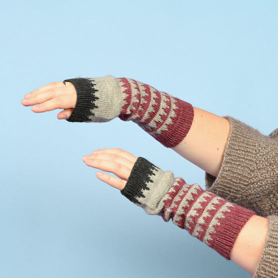 

Arm Warmers in Fair Isle pattern
1