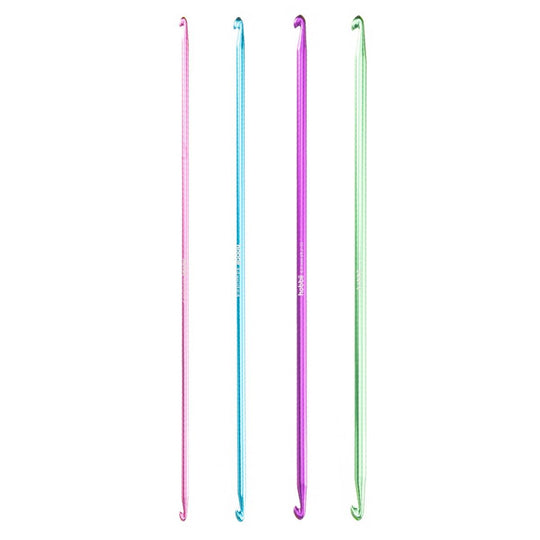 Set di uncinetti tunisini doppi Alu - 28 cm - Hobbii