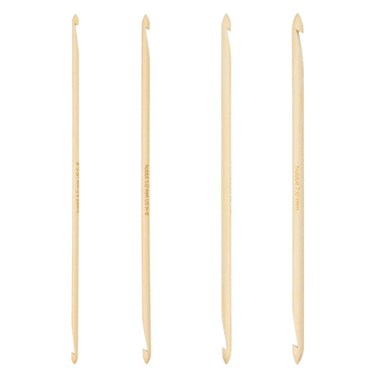 Set di uncinetti tunisini doppi in Bamboo - 20 cm - Hobbii
