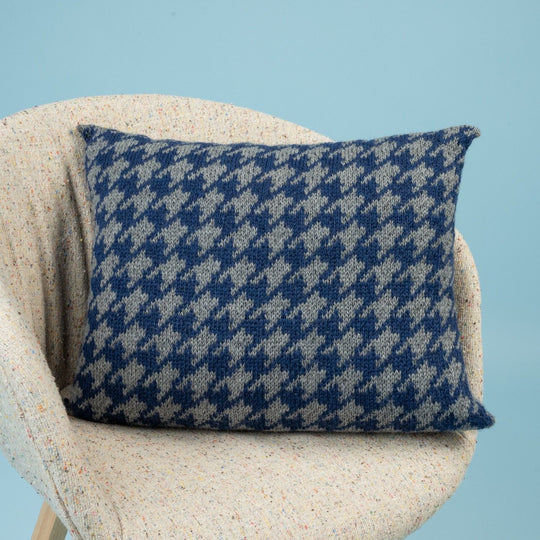 Island - Cuscino con motivo pied de poule