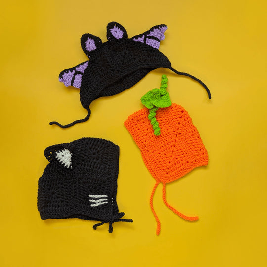 Baby Boo Bonnets - Trio di cappellini di Halloween