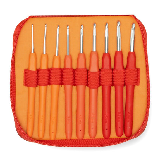 Set Uncinetti Easy Touch - Berry - 9 dimensioni - Hobbii