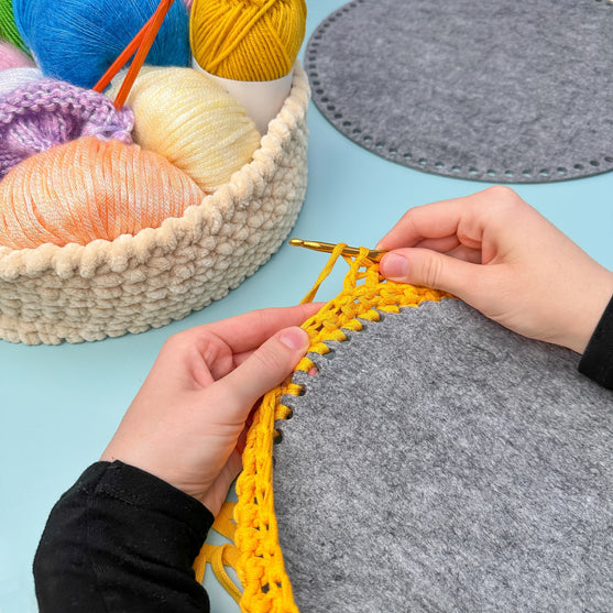 

Base per cestino rotondo in feltro - Hobbii
5