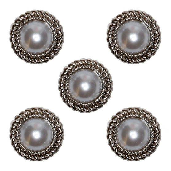 

Bottoni con perla - 15 mm - 5 pz - Go Handmade
1