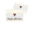 

10 Etichette - Made with love - Cuore - Go Handmade
1
