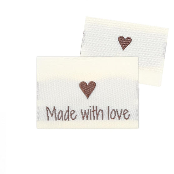 

10 Etichette - Made with love - Cuore - Go Handmade
1