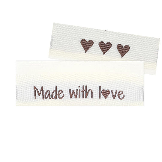 10 Etichette - Made with love - 5 cm - Go Handmade