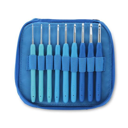 Set di uncinetti Easy Touch - Lagoon - 9 dimensioni - Hobbii