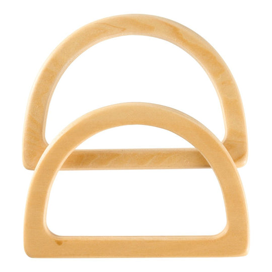 Manici per borsa in legno - Forma a D - Hobbii