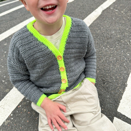 Contrast Cardi - Cardigan per bambini